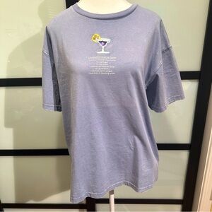 **New** Sequin Lavender Lemon Drop Tee blue size S